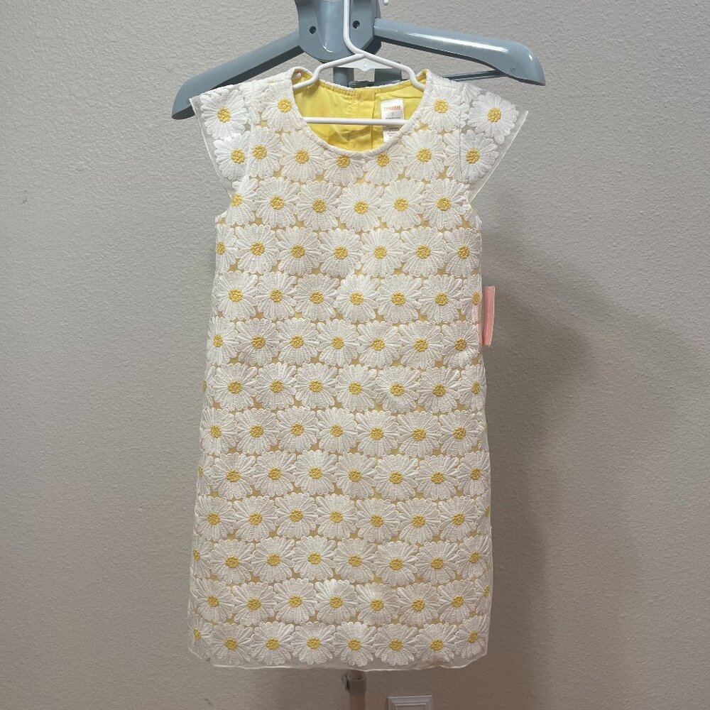 Brand New Gymboree White and Yellow Flower Dress Girls Size 7